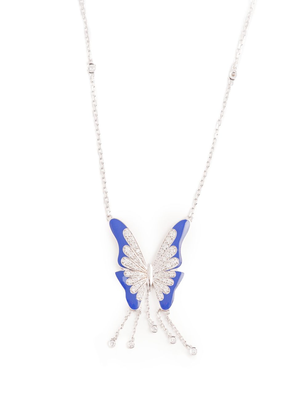 BLUE BUTTERFLY NECKLACE