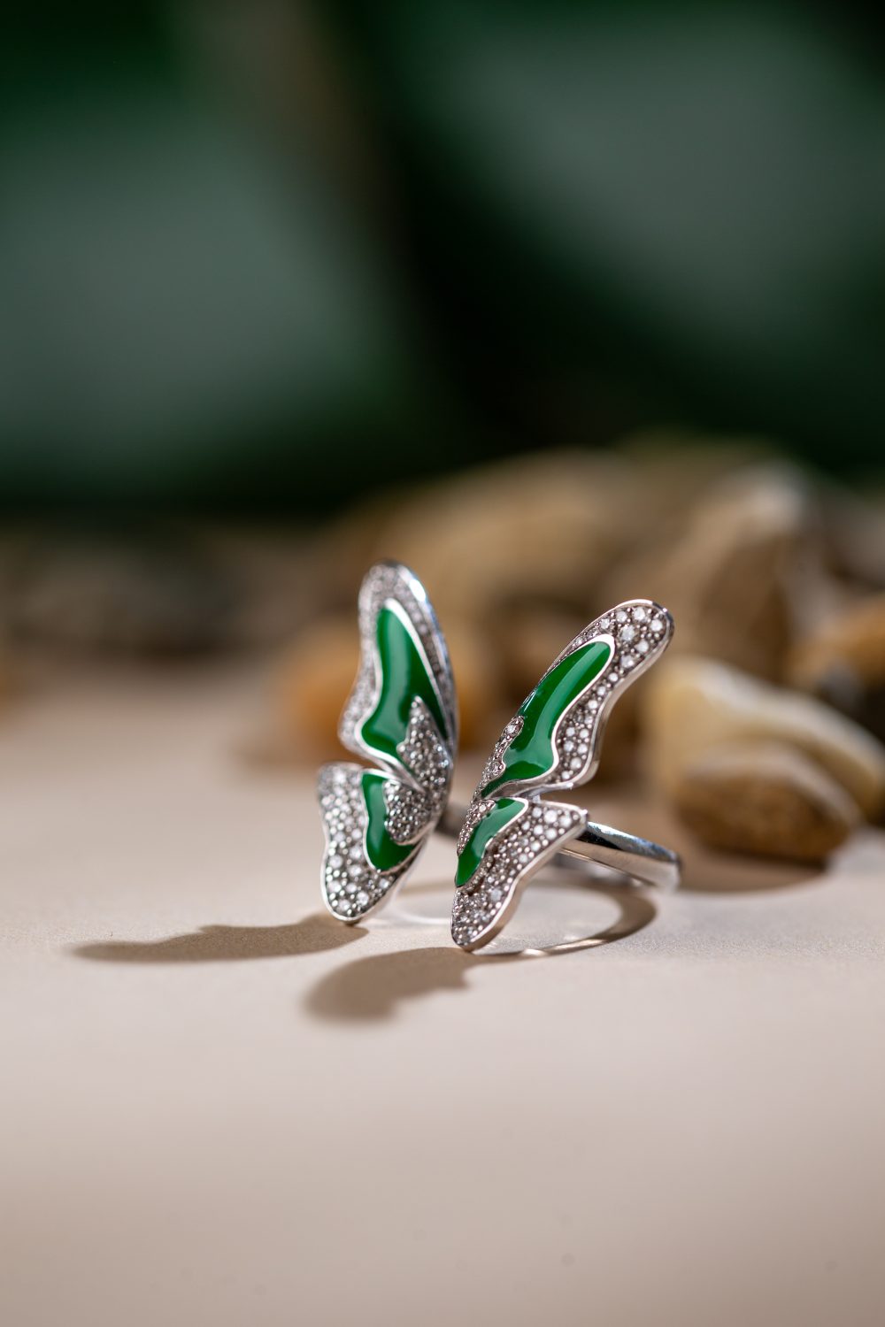 GREEN BUTTERFLY RING - Image 4