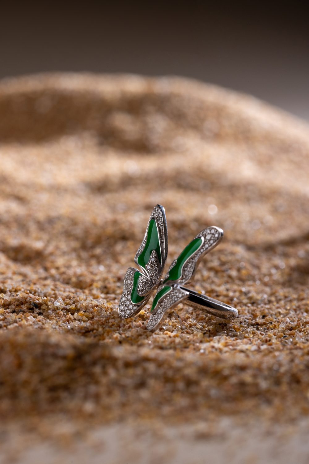 GREEN BUTTERFLY RING - Image 3