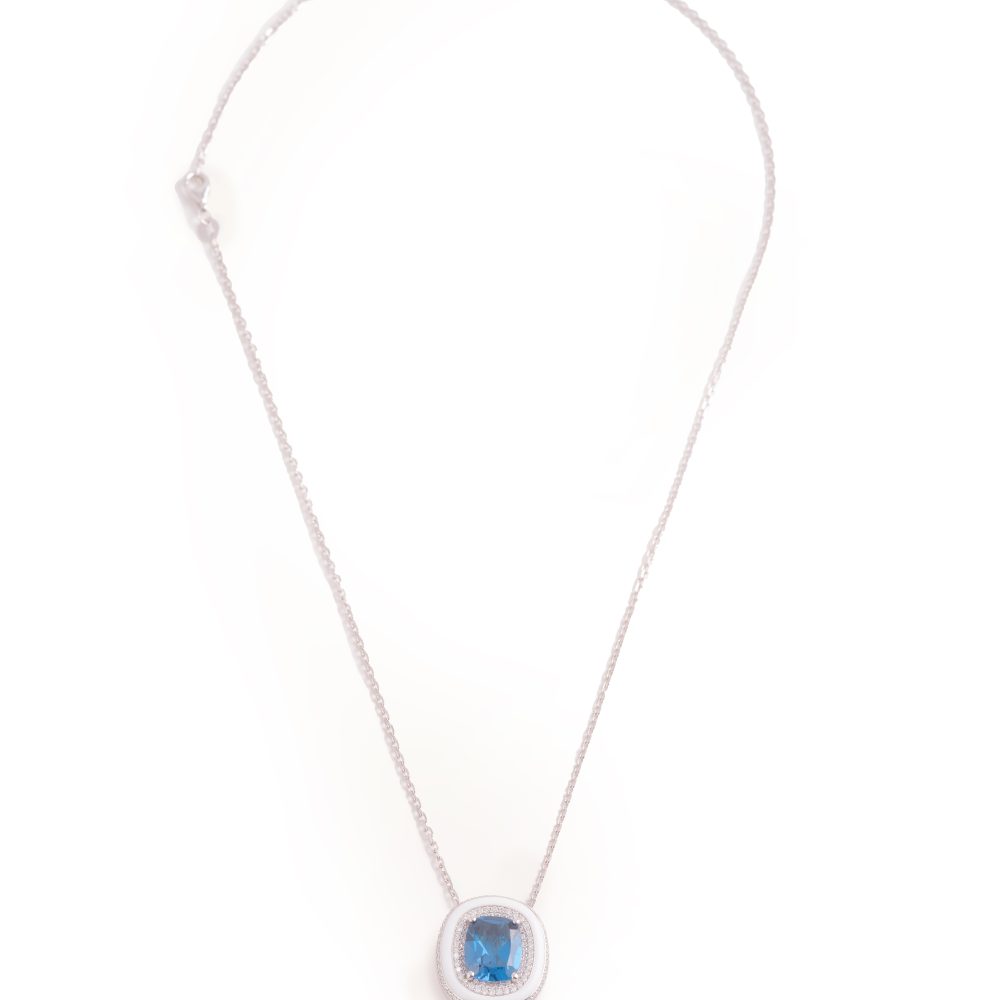 LONDON BLUE ROUND NECKLACE