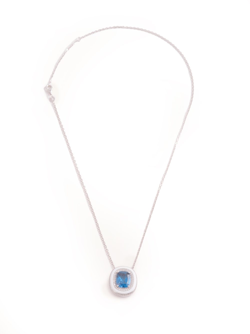 LONDON BLUE ROUND NECKLACE