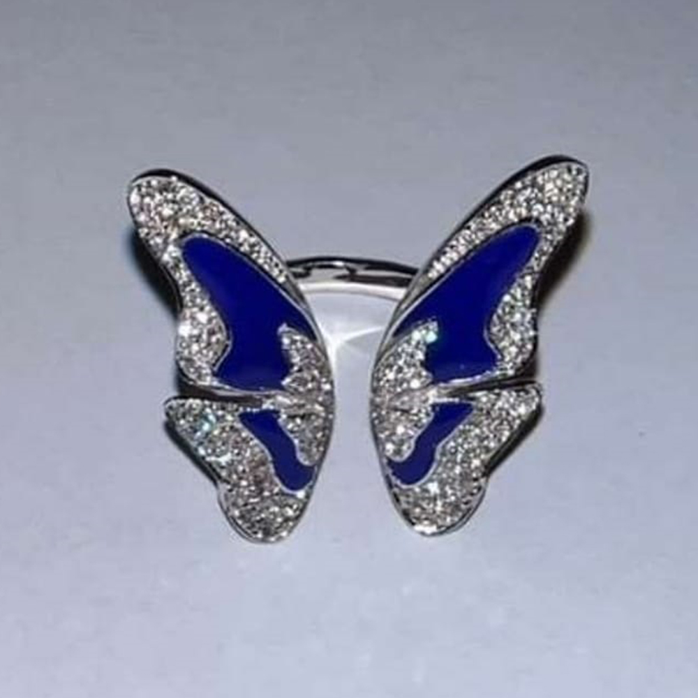 NEW BUTTERFLY RING INDIGO